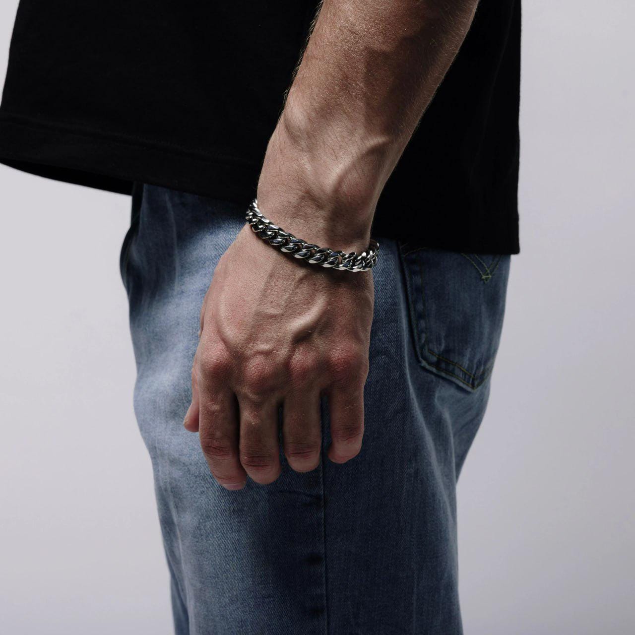 High Polished Cuban Link Bracelet