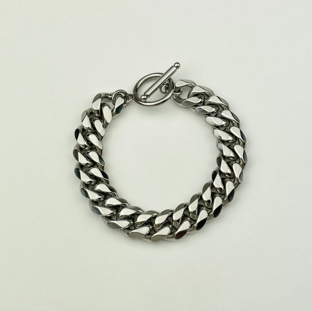 High Polished Cuban Link Bracelet