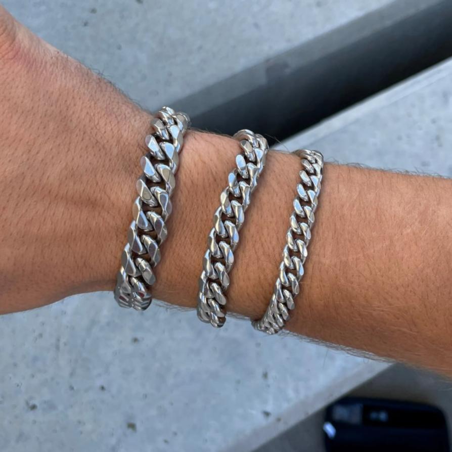 High Polished Cuban Link Bracelet